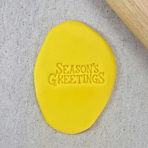 Cookie Stamp Embosser - Seasons Greetings - Click Image to Close